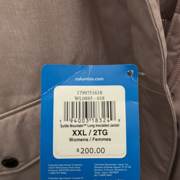 Columbia winter Omni-heat jacket size xxl. Is light/blush pink winter jacket. - Picture 11 of 11